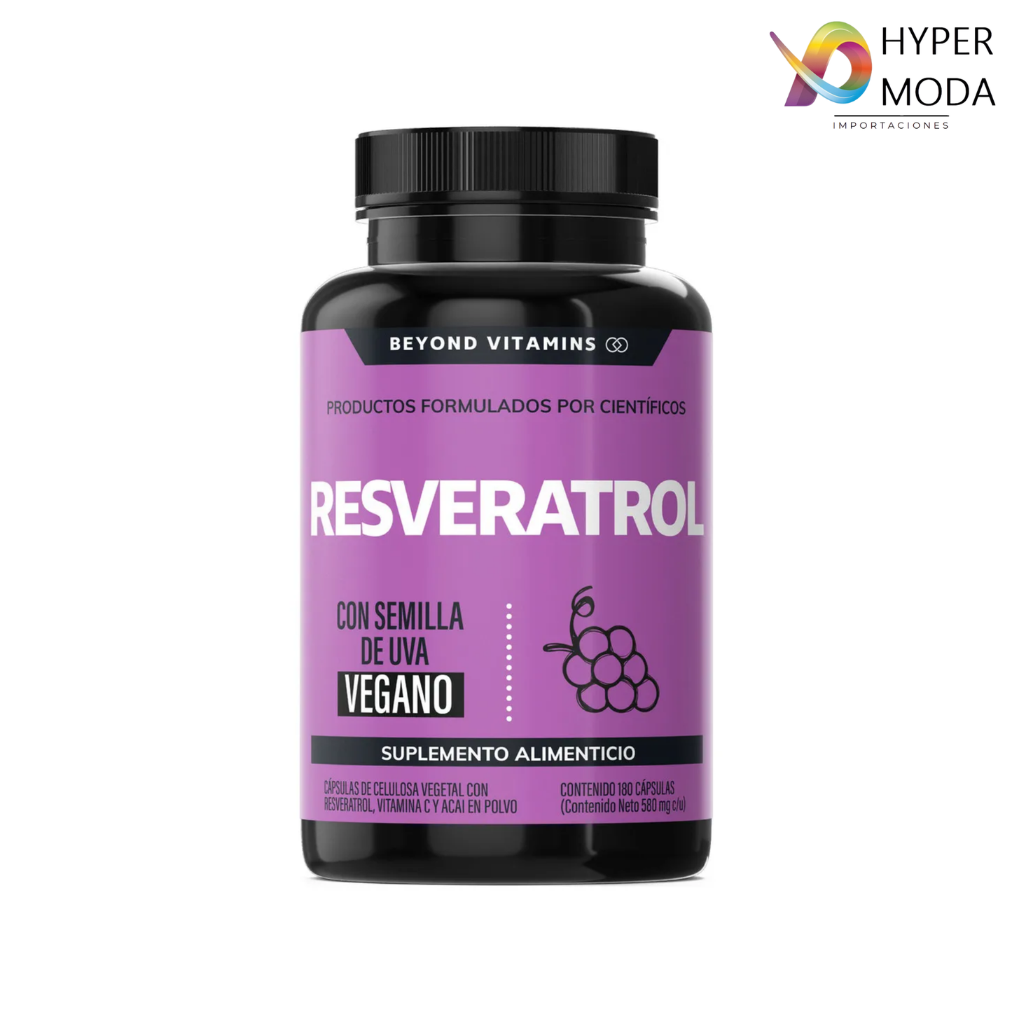 SUPLMENTO RESVERATROL 180 CAPSULAS