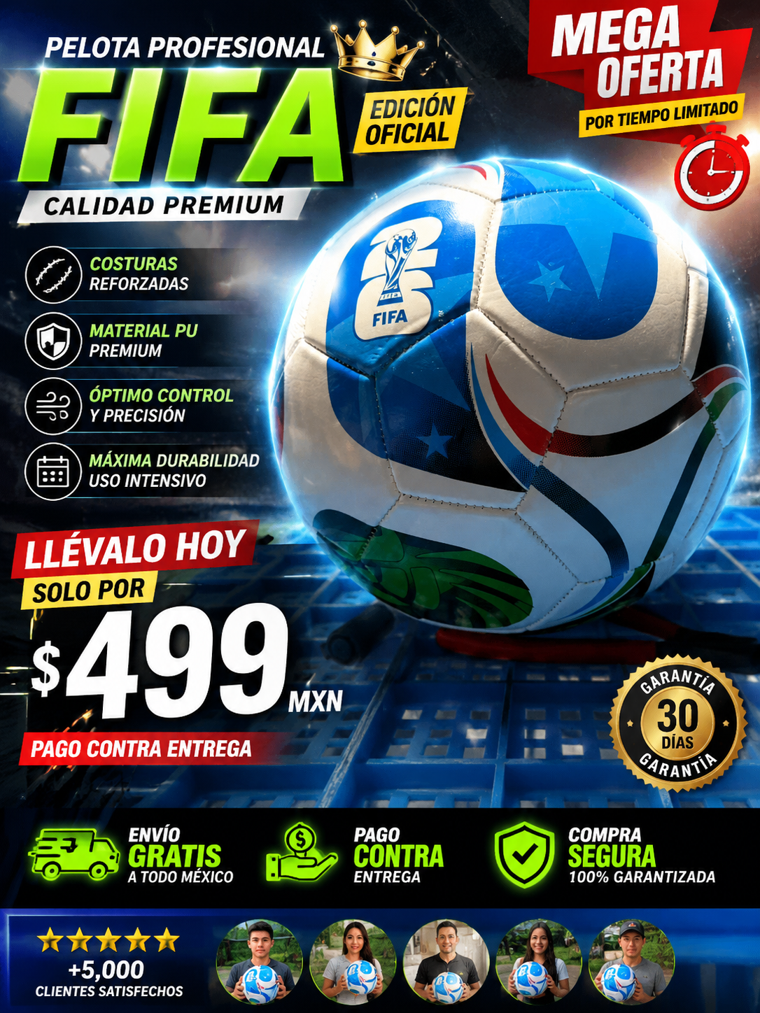 Balon FIFA 2026 Adidas Futbol