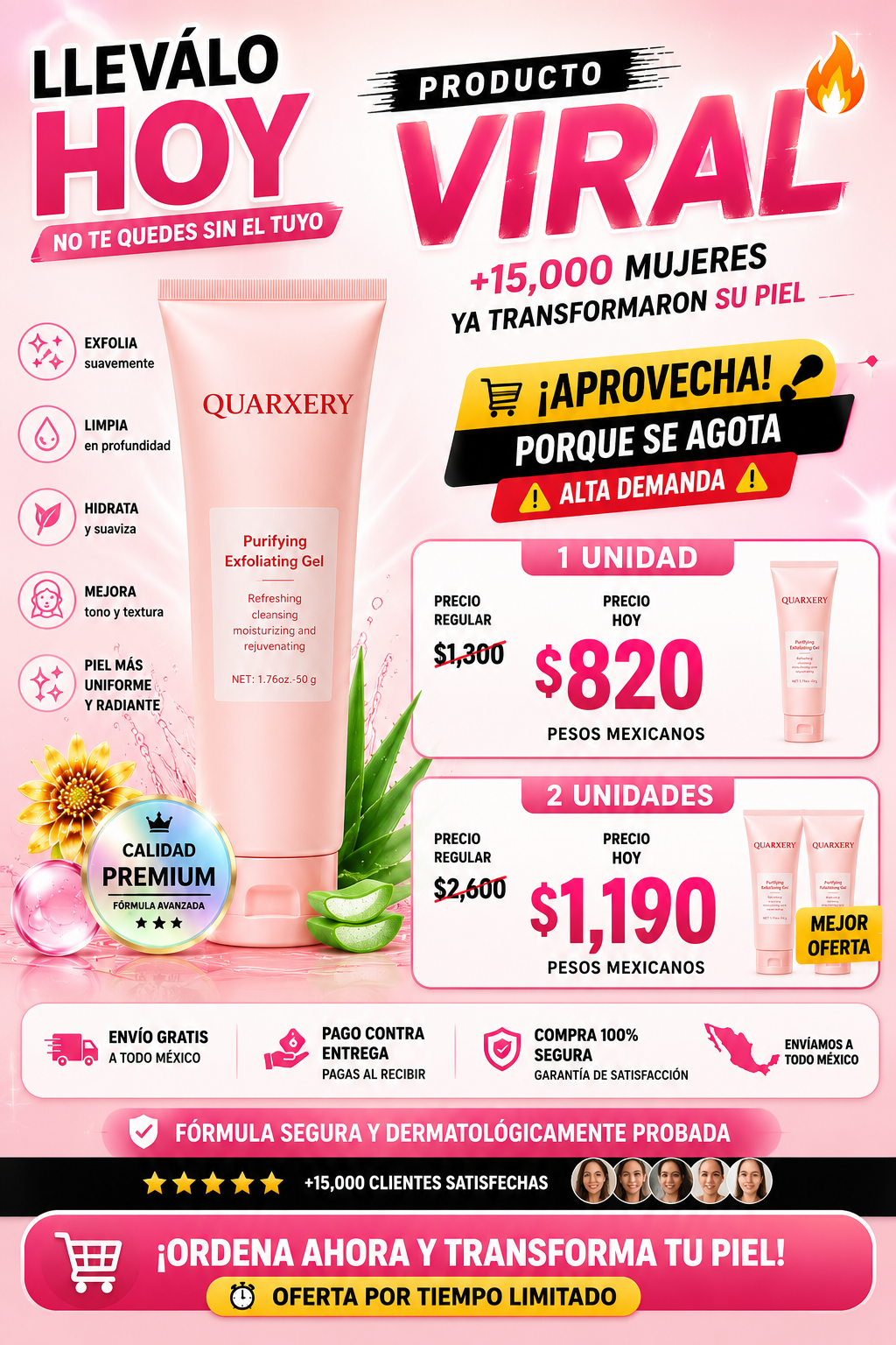 Gel Exfoliante Quarxery Purificante 50gr