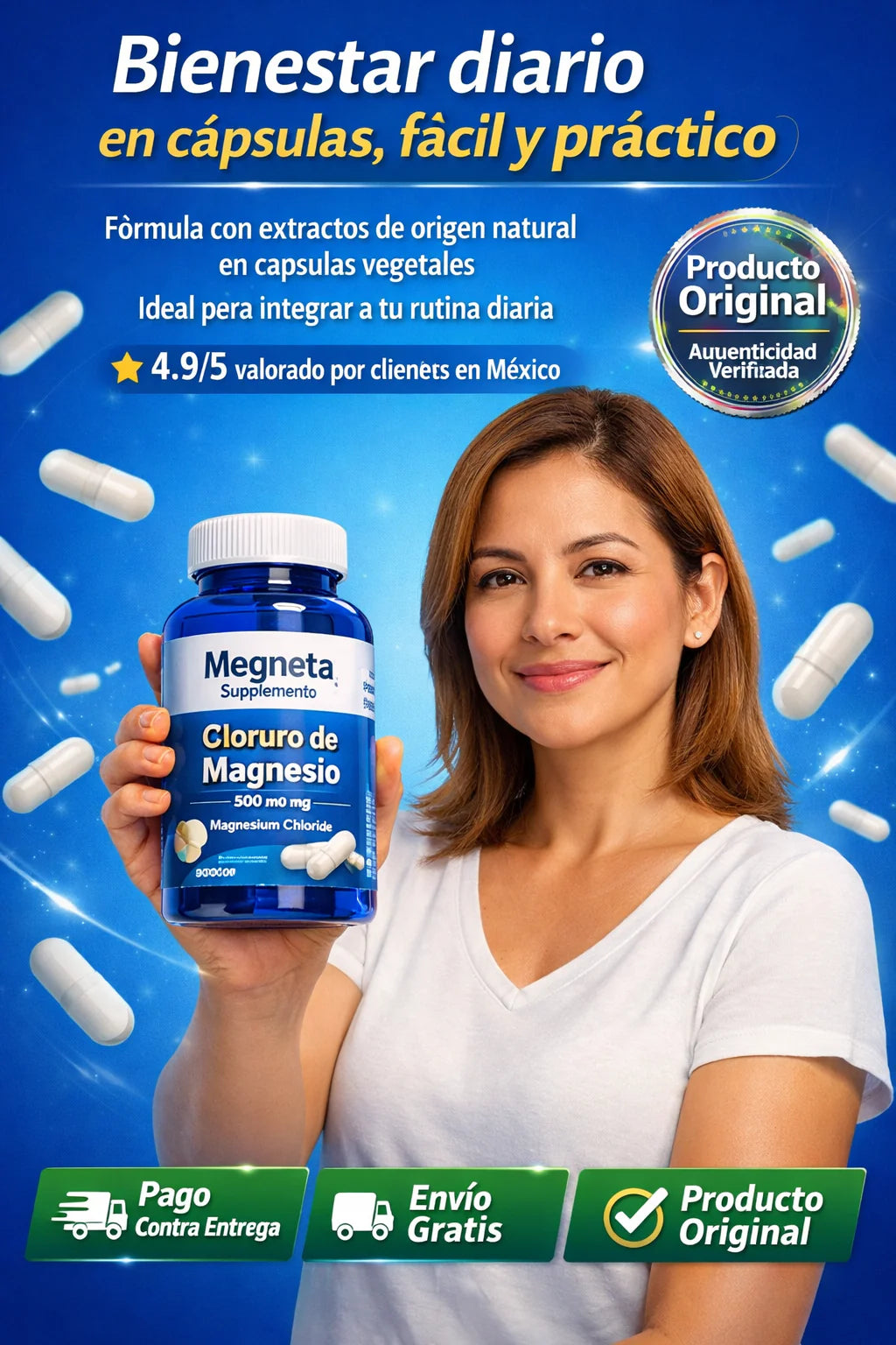 CLUORURO DE MAGNESIO 500 MG SUPLEMENTO ALIMENTICIO EN CAPSULAS