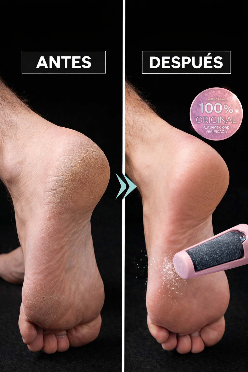 LIMA ELECTRICA PARA PIES RECARGABLE USB
