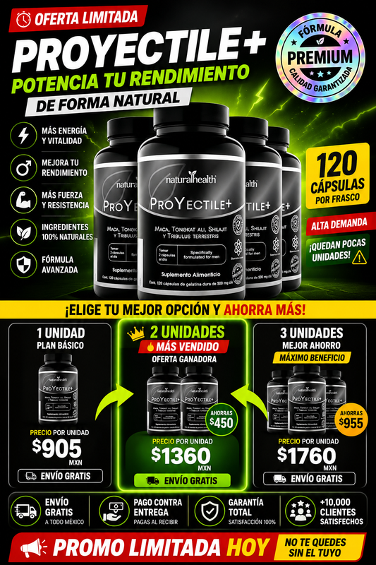 Suplemento Proyectile 120 Capsulas