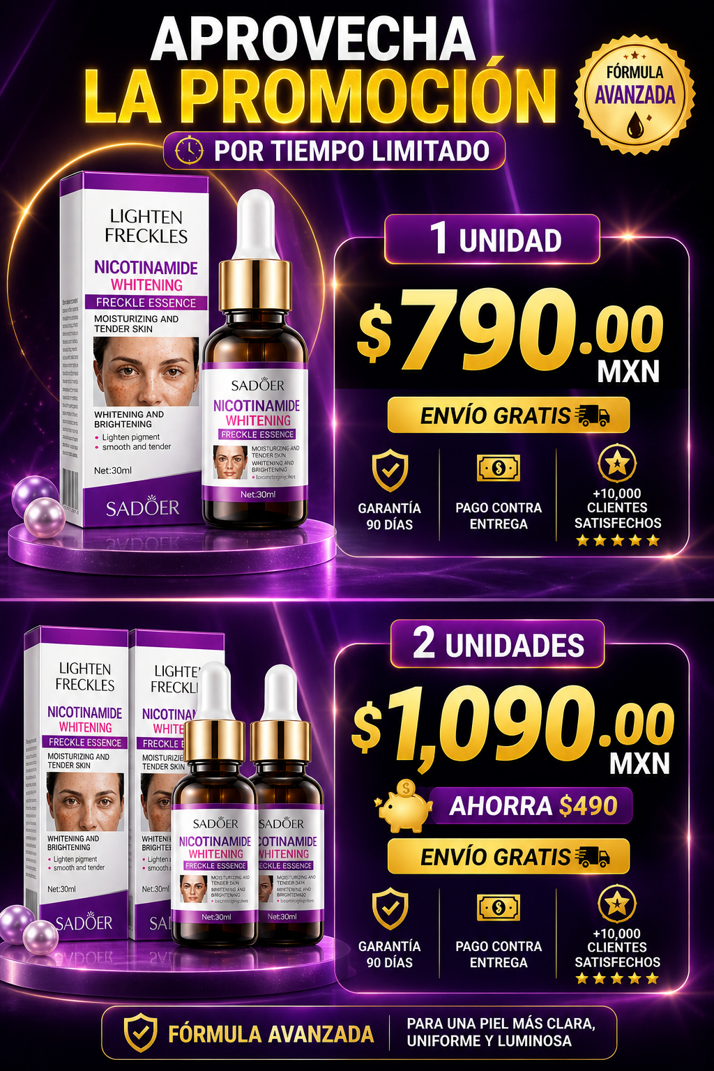 Serum Blanqueador Aclarante Quita Mancha