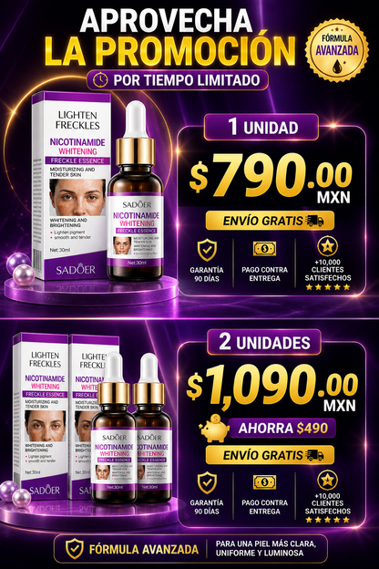 Serum Blanqueador Aclarante Quita Mancha