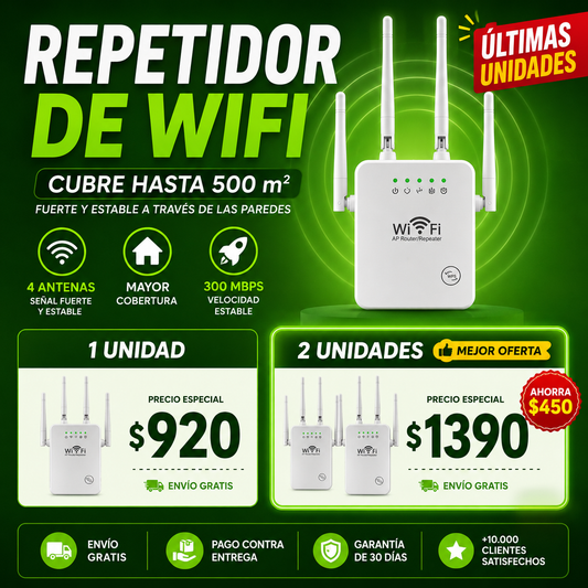 Repetidor Wifi Amplificador Senal 300mbp